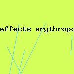 effects erythropoietin side
